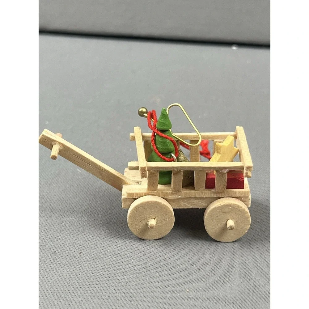 Holzkunst Christian Ulbricht Wooden Ornament Wagon Star Trumpet‎ Christmas Tree